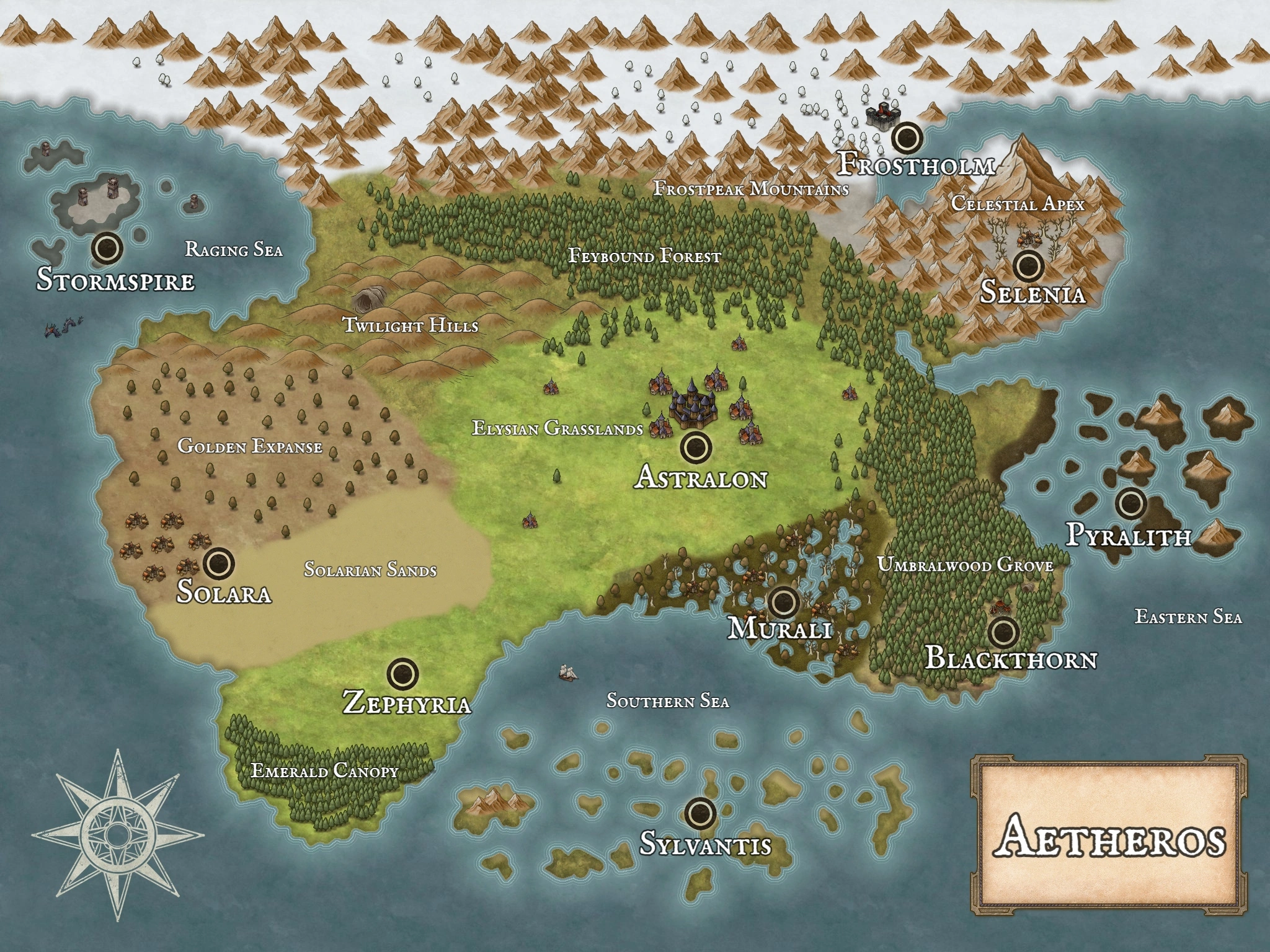 Map of Aetheros